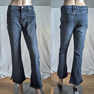 Vintage Y2K Arizona Jean Co Low Rise Denim Flare Pocketless Hipster Jrs Size 11